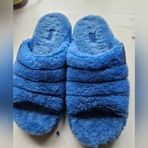 UGG Womens Blue Fluff You Slipper